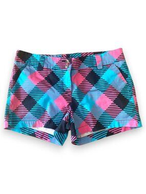 Loudmouth Colorful Geometric Golf Shorts Preppy Resort Y2k Sporty Country Club